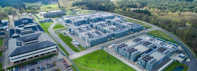 Arial shot of Ark data centres