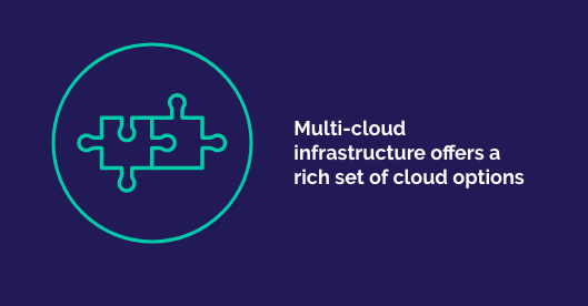 Multi-cloud infrastructure offers a rich set of cloud options