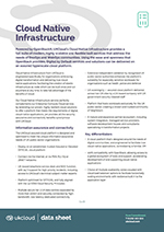 cloud native infrastructure datasheet