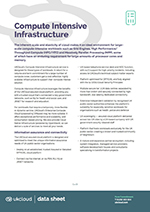 compute intensive infrastructure datasheet